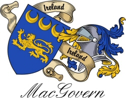 Clan/Sept Crest Wall Shield for the Mac Govern Clan