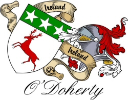doherty clan crest sept irish arms coat shield wall family acatalog