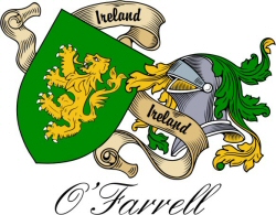 Clan/Sept Crest Wall Shield for the O'Farrell Clan