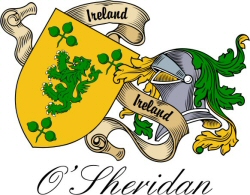 Clan/Sept Crest Wall Shield for the O'Sheridan Clan